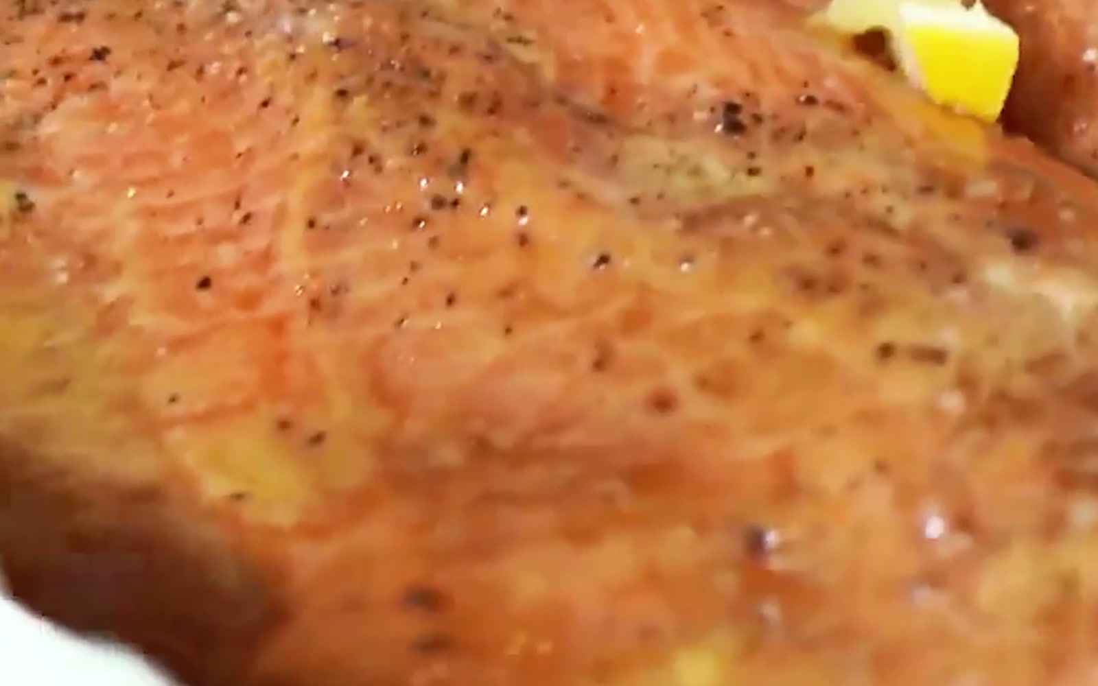 Honey-Glazed Salmon with Lemon Olive Oil